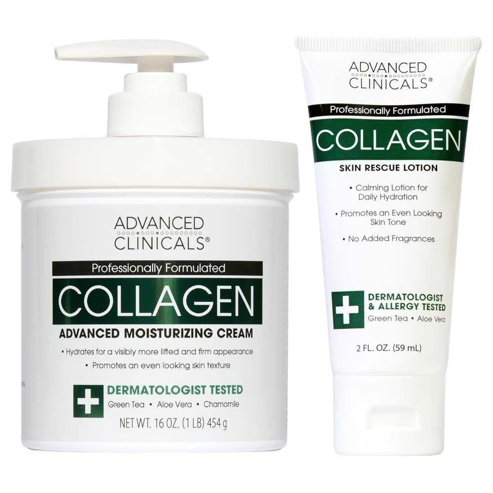 image:imageAdvanced Clinicals Retinol Body Lotion amp Face Moisturizer Anti Aging Skin Care Retinol Body Cream For Women amp Men Improves Appearance Of Fine Lines Wrinkles amp Look Of Crepey Skin WTravel SizeCollagen Cream