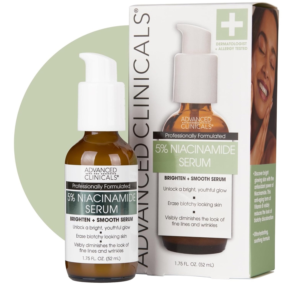 image:imageAdvanced Clinicals Rosehip Oil For Face With Vitamin E Botanicals Helps Improve Look Of Dark Spots Wrinkles Fine Lines amp Uneven Looking Skin Tone Moisturizing Skin Care Face Serum 18 Fl Oz5 Niacinamide Face Serum