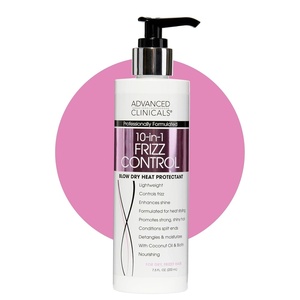 image:imageAdvanced Clinicals 10in1 AntiFrizz Hydrating Heat Protectant Hair Cream Coconut amp Bamboo Strengthen Detangle amp Smooth Dry Damaged Hair DEA Paraben SulfateFree Color Safe 75 Fl Oz10in1 AntiFrizz Hair Cream