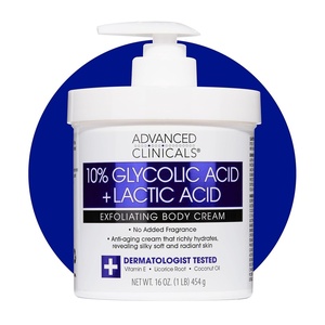 image:imageAdvanced Clinicals Brightening Vitamin C Body Cream  AHA Exfoliating 10 Glycolic Acid amp Lactic Acid Lotion 2PC Skincare Set For Women amp Men To Reduce Appearance Of Dark Spots amp Uneven Skin Tone10 Glycolic  Lactic Acid Cream