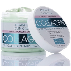 image:imageAdvanced Clinicals Collagen Hair Mask Treatment Deep Protein Conditioner To Strengthen ColorTreated Hair Fortifying Hair Repair Mask WQuinoa amp Coconut Oil Restores Weak Hair Large 12 Fl Oz