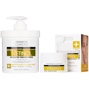 image:imageAdvanced Clinicals Retinol Body Lotion amp Face Moisturizer  Visible Anti Aging Skin Care Retinol Body Cream For Women amp Men Targets Look Of Fine Lines Wrinkles amp Crepe Looking Dry Skin 16 OunceRetinol Eye Cream  Body Cream Bundle