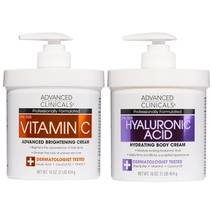 image:imageAdvanced Clinicals Retinol Body Lotion amp Face Moisturizer  Visible Anti Aging Skin Care Retinol Body Cream For Women amp Men Targets Look Of Fine Lines Wrinkles amp Crepe Looking Dry Skin 16 OunceVitamin C  Hyaluronic Acid Cream Bundle
