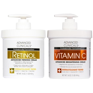 image:imageAdvanced Clinicals Retinol Body Lotion amp Face Moisturizer  Visible Anti Aging Skin Care Retinol Body Cream For Women amp Men Targets Look Of Fine Lines Wrinkles amp Crepe Looking Dry Skin 16 OunceRetinol  Vitamin C Cream Bundle